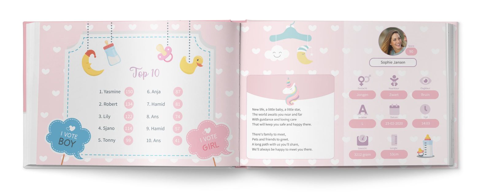 Baby pronostiek boekje