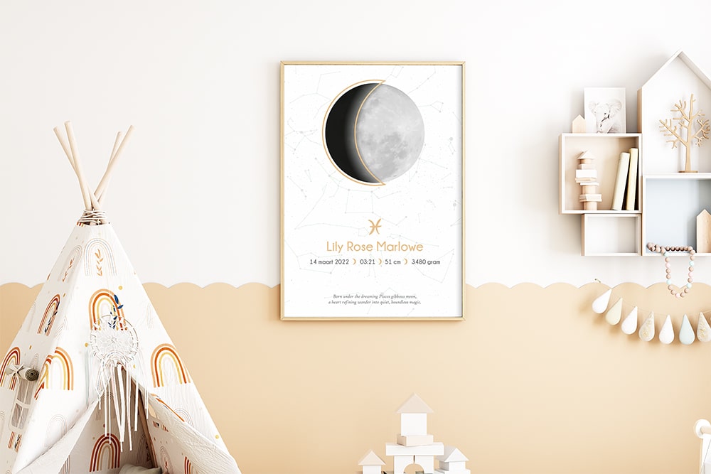 Nieuw! BabyMoonArt geboorteposters